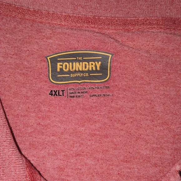 The Foundry Supply Co. Polo Shirt Size 4XLT - Picture 2 of 5